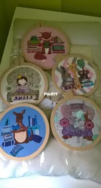 Embroidery decoration for kid's room