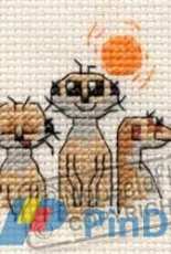 Mouseloft Stitchlets Meerkat Family 004-H06 stl
