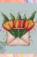 Tulips in an envelope - Margarita Shelikhova