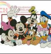 The Gang's All Here from Leisure Arts 3095 Mickey and Friends