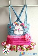 Snappy Tots - Heidi Yates - Girly Overalls Tote