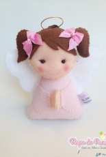 Fiapo de Pano - Anjinha / Angel Felt Pattern - Portuguese - Free