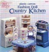 American School of Needlework 3083-Plastic Canvas-Fashion Doll Country Kitchen
