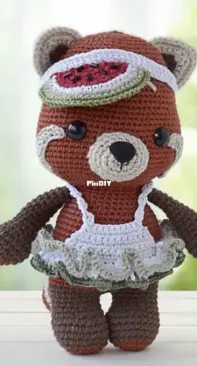 Leta Toyfox - Toyfox Store - Tatyana / Tatiana Lebedenko - Red Panda Bear in Watermelon Outfit