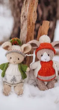 Bunny in dress. by Nataliia Lavrenova - woolwear toy