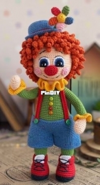 Sovushkin mir toys - Elena Ashlapova - Klyopa the Clown
