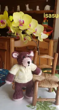 little bear with orchid