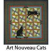 Marinda Stewart-Art Noveau Cats /Free Pattern