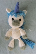 Left Handed Crocheter - Jennifer Adams - Fairytale Series - Stanley the Unicorn - Free