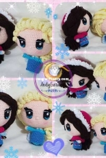 Ana y Elsa Frozen Chibi - Mercedes Cruz