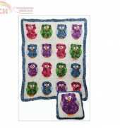 Maggies Crochet - Maggie Weldon - Owl Afghan & Pillow Set
