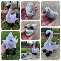 Laura Loves Crochet - Laura Sutcliffe - Swan with Cygnet