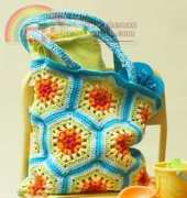 Lily Sugar n Cream - Rainbow Hexagon Beach Bag - Free