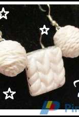 Bead knitting in polymer clay