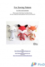 Dolls And Daydreams-Fox Sewing Pattern