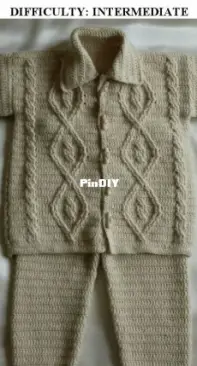 Crochet Atelier - Luba Davies - Baby Aran Set
