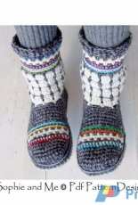 Sophie and Me - Ingunn Santini - Fair Isle Slipper-Boots