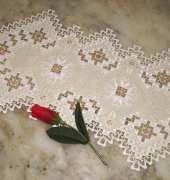 Napkin embroidered with Hardanger