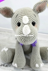 Sweet Oddity Art - Carolyne Brodie - Rage the Rhino Crochet Pattern