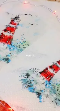 cross stitch lighthouse