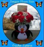 Crafts for Angels Designs - Barbara Maroney - Penguin flower vase