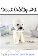 Sweet Oddity Art - Carolyne Brodie - Seacil the seal chochet pattern