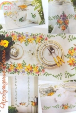 Table Linens from Russian Magazine