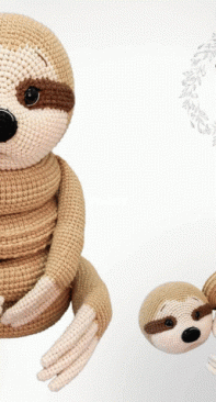 Ludasamigurumi - Ljuda Luda Lisnizkaja/Lyudmyla Lisnytskaa - Sloth Stacking Toy