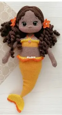 How to crochet a mermaid tail for dolls (portuguese/spanish) 