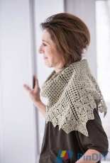 Loden shawl by Irina Dmitrieva Wool People Vol. 9
