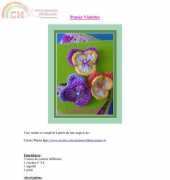 LardondedCrochets -  Pansy applique - French
