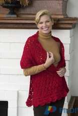 Red Heart-WR1953-Stunning Shawl by Marianne Forrestal-Free