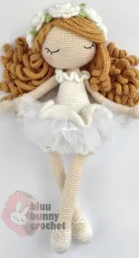 Doll Crochet Pattern for Friendy Melanie Ballerina Amigurumi Doll