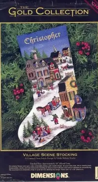 Mavin  Dimensions Christmas Stocking Kit Cross Stitch Peeking at Santa  8620 Vtg 1999