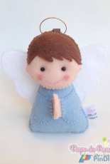 Fiapo de Pano - Anjinho / Angel Felt Pattern - Portuguese - Free