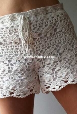 Cynthia - floral lace shorts - Vicky Chan