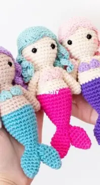 Bunnies and yarn - Michelle Alvarez - Lucy mini mermaid - English or spanish