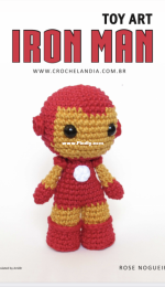 Iron man - Crochelândia - Toy Art - Rose Nogueira - Portuguese - Free