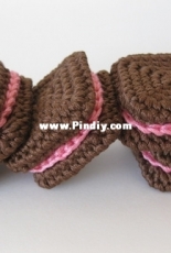 Crochet Cake Sachets and Copacetic Crocheter -Normalynn Ablao - Square Sandwich - Free
