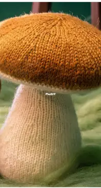 Porcini mushroom by Norman Schwarze - Nimble Needles - Free