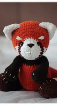 My Crochet Friends - Handmade Clubok - Daria Kalinina - Дарья Калинина - Red Panda - Красная панда - Russian