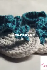 TMK Crochet - Jennifer Lynas -Baby Bow Sandals