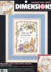 Dimensions 3845 Welcome Little One Birth Record XSD