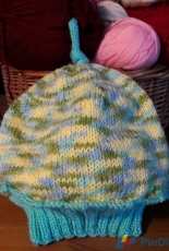 Top knot baby hat - My work