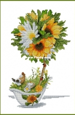 Art-Stitch - Topiary Sunflower by Anna Kuznetsova XSD