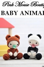 We Crochet - Pink Mouse Boutique - Diana Moore - Baby Animals - Free