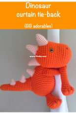 BB Adorables - Isabel R Davenpost - Dinosaur Curtain Tie Back