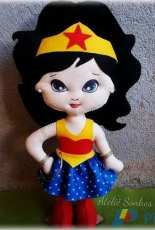 Atelier Sonhos da Ana Mulher Maravilha Wonder Woman Felt Pattern  Portuguese