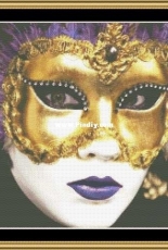 Mystic Stitch MARGRA-03Q Masks of Mardi Gras I