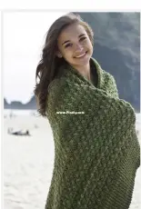 Cascade Yarns - W541 - Cristina Mershon - The Moss Cabin Afghan - Free